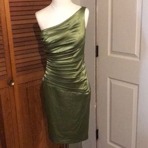 Sangria Beautiful Green Cocktail Dress